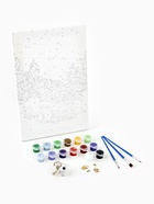 Новогодняя картина по номерам с подрамником и гирляндой «Подготовка к Новому году», 20×30 см 9670025