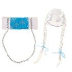 Карнавальный набор «Волшебная снегурочка»: муфта, парик с косичками - Фото 3