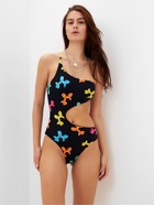 Купальник женский слитный с вырезом на животе MIST, размер 40 (XS), чёрный - Фото 1