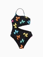 Купальник женский слитный с вырезом на животе MIST, размер 44 (M), чёрный - Фото 6