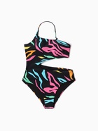 Купальник женский слитный с вырезом на животе MIST, размер 40 (XS) - Фото 7