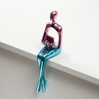 Фигурка настольная полистоун «Человек с книгой», на полку, розово-голубой, 5.9×9.4×23 см - Фото 2