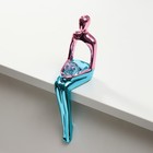 Фигурка настольная полистоун «Человек с шаром», на полку, розово-голубой, 5.6×9×23 см - Фото 2