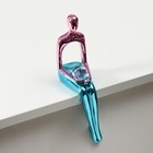 Фигурка настольная полистоун «Человек с шаром», на полку, розово-голубой, 5.6×9×23 см - Фото 3