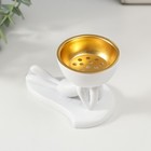 Курильница для благовоний, подставка для конусов «Человечек лежит», набор 2 шт., полистоун, белый, 6.1×6.3×10.7 см - Фото 5