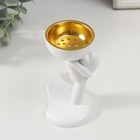 Курильница для благовоний, подставка для конусов «Человечек», набор 2 шт., полистоун, белый, 10.9×6.4×9.9 см - Фото 2