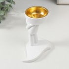 Курильница для благовоний, подставка для конусов «Человечек», набор 2 шт., полистоун, белый, 10.9×6.4×9.9 см - Фото 4
