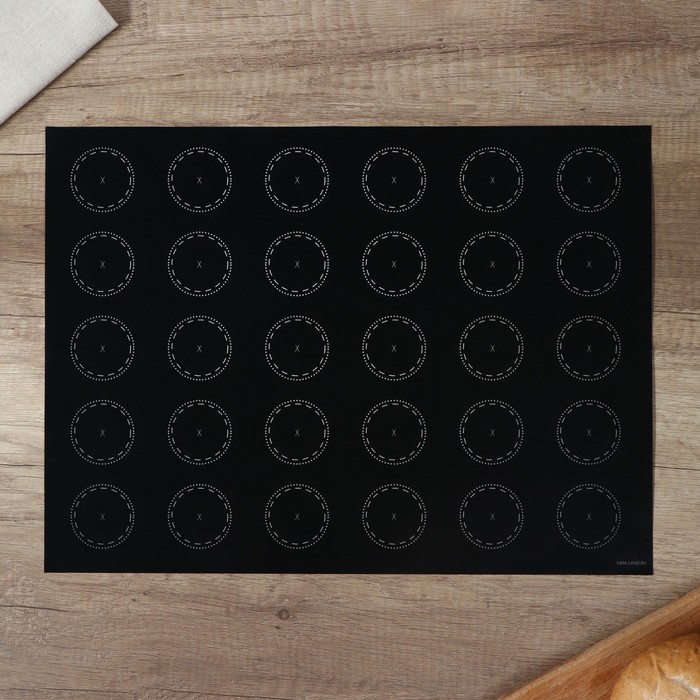 Коврик тефлоновый антипригарный "Для пирожных", 33 х 45 см 9850339