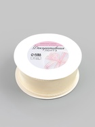 Лента капроновая «Волна», с блеском, 40 мм, 10±1 м, сливочная №3 - Фото 4