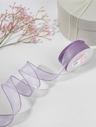 Лента капроновая «Волна», с блеском, 40 мм, 10±1 м, сиреневая №21 - Фото 2