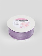 Лента капроновая «Волна», с блеском, 40 мм, 10±1 м, сиреневая №21 - Фото 3