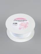 Лента капроновая «Волна», с блеском, 40 мм, 10±1 м, белая №29 - Фото 4