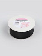 Лента капроновая «Волна», с блеском, 40 мм, 10±1 м, чёрная №42 - Фото 3