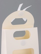 Подарочная коробка - пакет, с окном, белый, на липучке, с вырубной ручкой, 16×12×6 см - Фото 4