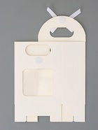 Подарочная коробка - пакет, с окном, белый, на липучке, с вырубной ручкой, 16×12×6 см - Фото 6