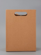 Коробка - пакет с ручкой, крафт, 26×19×9 см 9898509