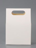 Коробка-пакет с окном, белый, 15×10×6 см 9898514