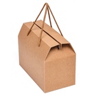 Коробка-пакет, с ручками, крафт, 20 х 15 х 11 см (5 шт) - фото 808636643