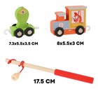 Детская деревянная игрушка 2 в 1 Конструктор + рыбалка «Путешествие» 21,5 × 4,5 × 18 см - фото 8047303