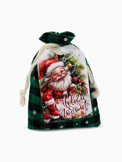 Чай чёрный в холщовом мешке «Дед Мороз», 30 г