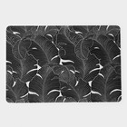 Салфетки сервировочные на стол «Мираж», 4 шт., 30×45 см, чёрные - Фото 1