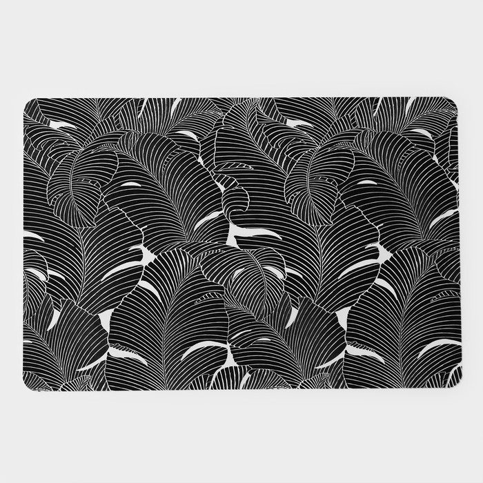 Салфетки сервировочные на стол «Мираж», 4 шт., 30×45 см, чёрные - Фото 1