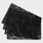 Набор салфеток сервировочных «Мираж», 4 шт, 30×45 см, цвет чёрный - Фото 1