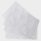 Набор салфеток сервировочных «Мираж», 4 шт, 30×45 см, цвет белый - фото 287891462