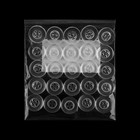 Набор пуговиц, 4 прокола, d = 15 мм, 25 шт, цвет прозрачный - фото 24190114