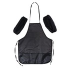 Фартук для труда + нарукавники Calligrata, 550×440/250×160 мм, размер M (рост 122-158), чёрный - Фото 2