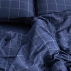Постельное бельё Этель дуэт Cage: dark blue, 143х215 см-2шт, 215х240 см, 50х70+3 см-2 шт, мако-сатин, 114г/м2 10060111 - фото 12667012