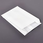 Пакет бумажный фасовочный, V-образное дно, белый 14 х 6 х 22,5 см ЭДП 40 гр/м - фото 11601682