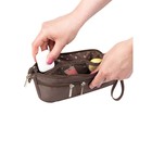 Органайзер для сумки SOFIA mini, 22х13х4.5 см, 7 карманов, коричневый - Фото 4