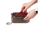 Органайзер для сумки SOFIA mini, 22х13х4.5 см, 7 карманов, коричневый - Фото 5