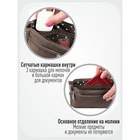 Органайзер для сумки SOFIA mini, 22х13х4.5 см, 7 карманов, коричневый - Фото 6