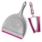 Набор совок и резиновая сметка со сгоном, щётка-сгон 35 х23 см - Фото 1