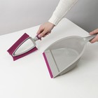 Набор совок и резиновая сметка со сгоном, щётка-сгон 35 х23 см - Фото 4