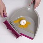 Набор совок и резиновая сметка со сгоном, щётка-сгон 35 х23 см - Фото 5