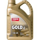 Масло моторное TEBOIL Gold L 5W-40, синтетическое, 4 л - фото 190394