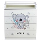 Комод пеленальный детский Фея 1580 «Коала», 80×47×92 см, 4 ящика, белый - Фото 3