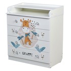 Комод пеленальный детский Фея 1580 «Жирафик», 80×47×92 см, 4 ящика, белый - Фото 2