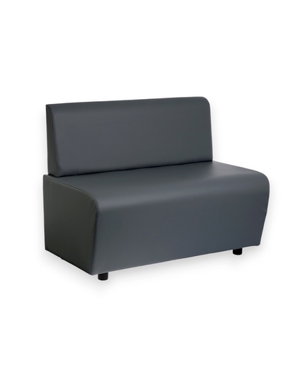 Диван офисный «Клик Мебель. Лачи», искусственная кожа, цвет серый