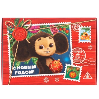 Коробка подарочная «С Новым годом!», Чебурашка, 21×15×5 см
