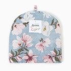 Грелка на чайник Доляна"Магнолия" 28х28см, рогожка 158 г/м2, 50% хл, 50% пэ - фото 24590120