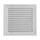 Решетка вентиляционная ZEIN Люкс РМ1919Ц, 190 х 190 мм, с сеткой, металлическая, оцинковка - фото 23274056