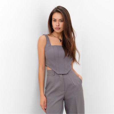 Корсет женский тканевый MIST Classic Collection, размер 44, серый