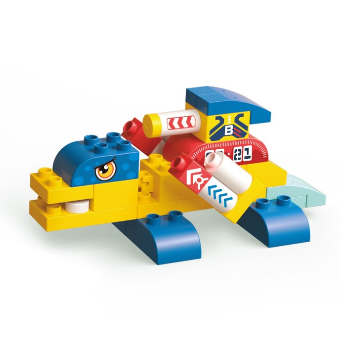 Конструктор детский Funky Toys «Дино-робот», с крупными блоками, 33 детали - Фото 1