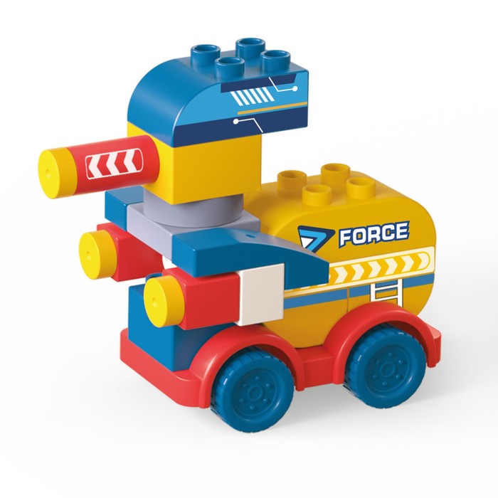 Конструктор детский Funky Toys «Лазер танк», с крупными блоками, 22 детали - Фото 1
