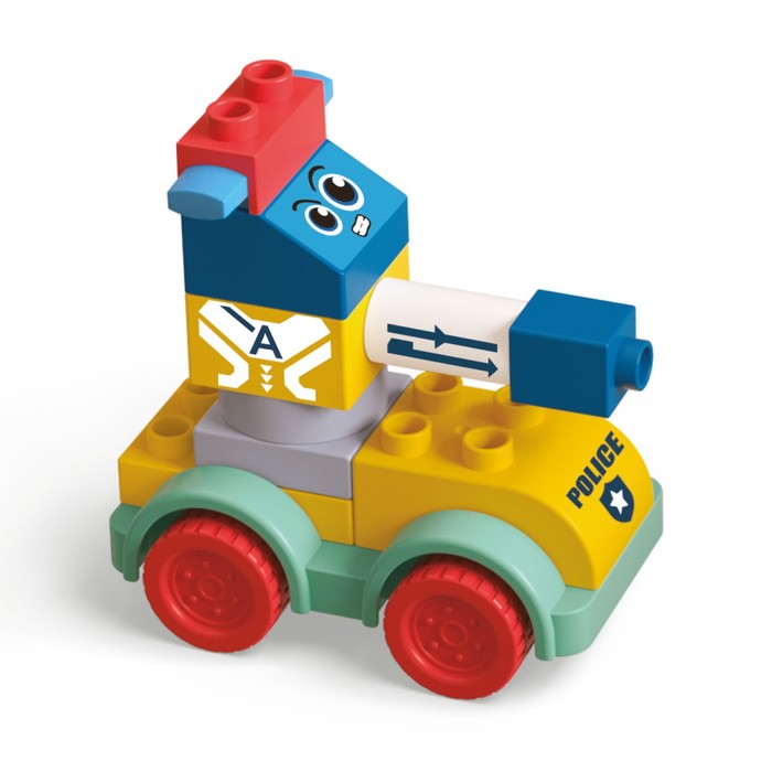 Конструктор детский Funky Toys «Маленький танк», с крупными блоками, 15 деталей - Фото 1