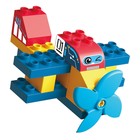 Конструктор детский Funky Toys «Самолёт», с крупными блоками, 18 деталей - фото 109995674